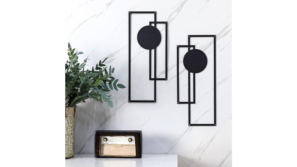 minimalist abstract metal art