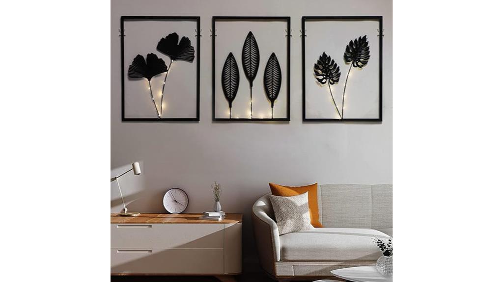 modern black metal decor