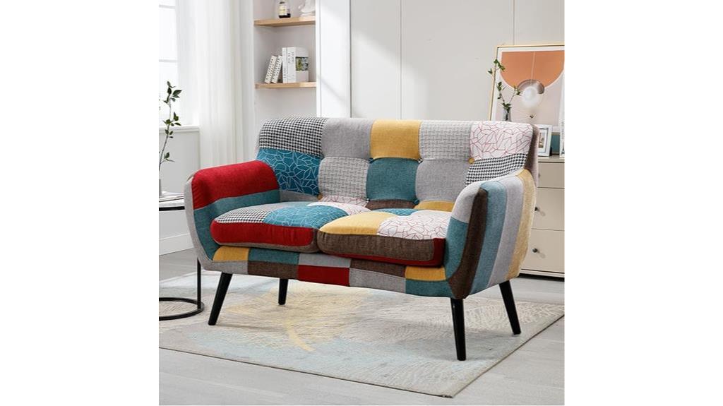 modern boho loveseat furniture