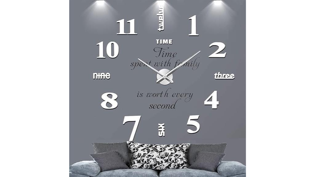 modern diy wall clock