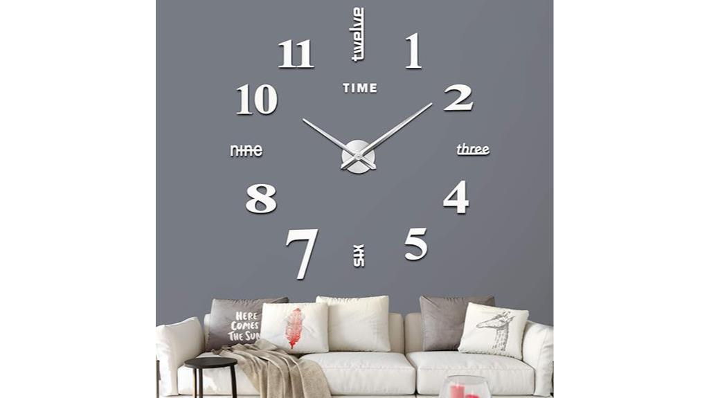 modern diy wall clock