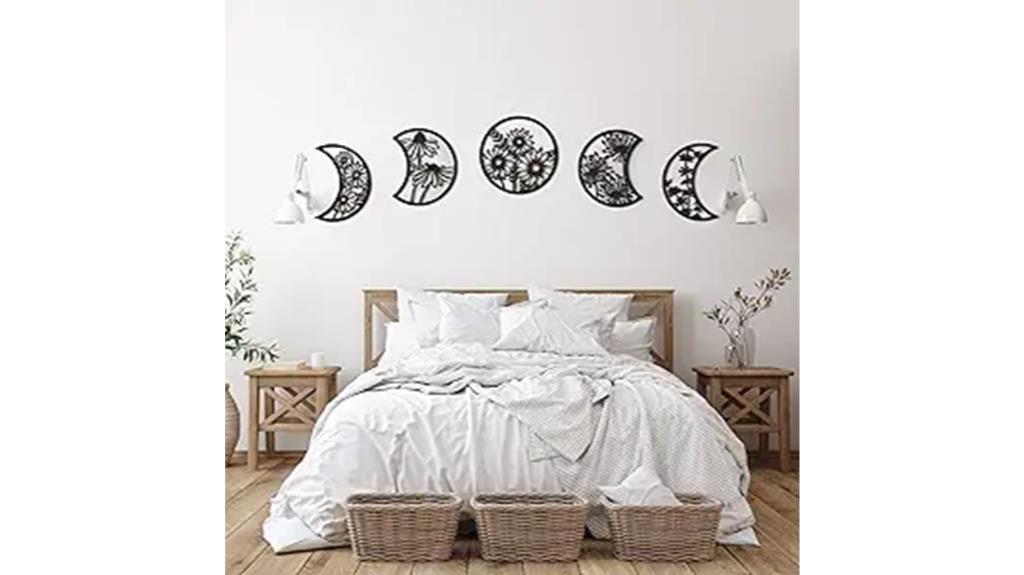 moon phase wall decor