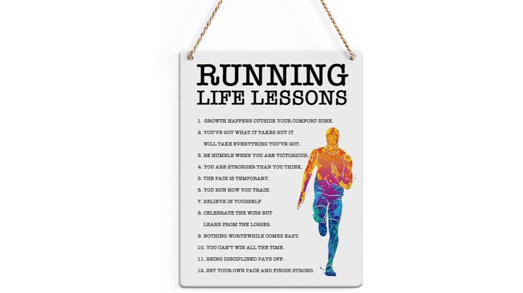 motivational running wall art