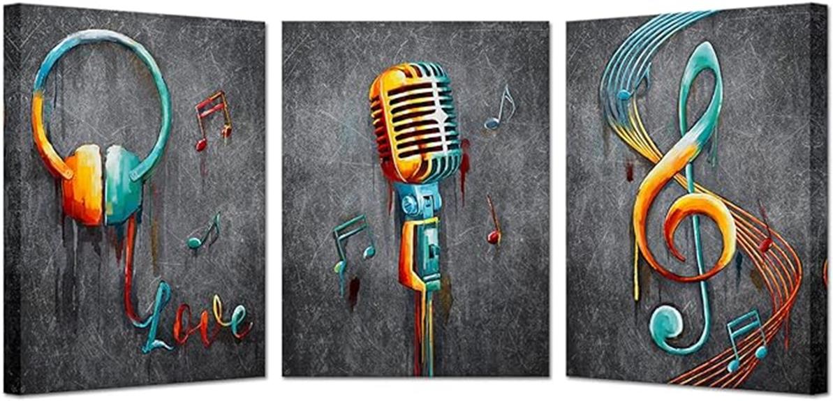 musical art on canvas