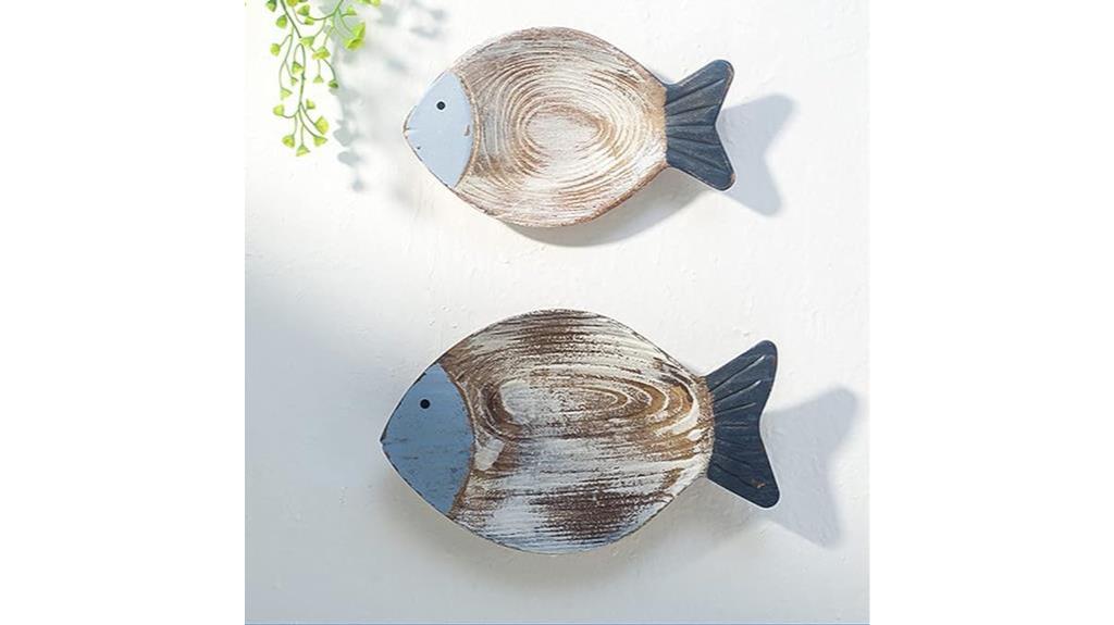 nautical wood fish decor
