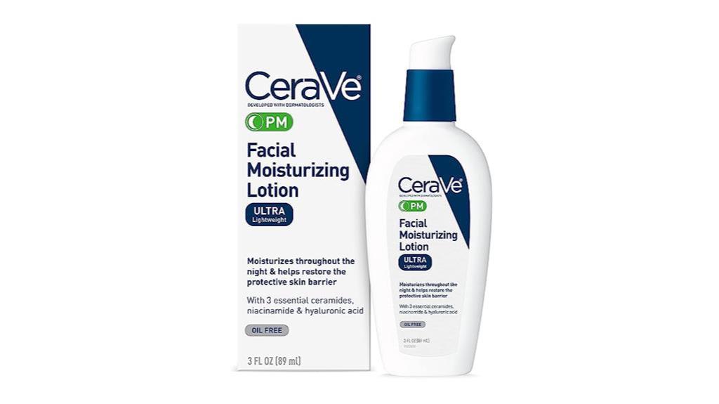 nighttime skincare with cerave