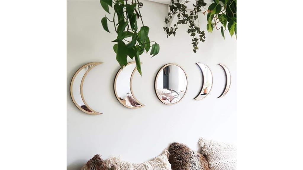 nordic inspired moon phase mirror
