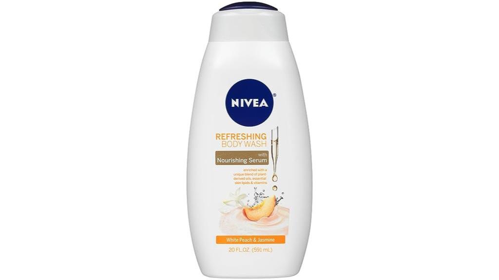 nourishing white peach body wash
