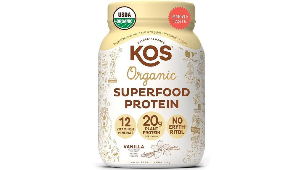 organic vegan vanilla protein