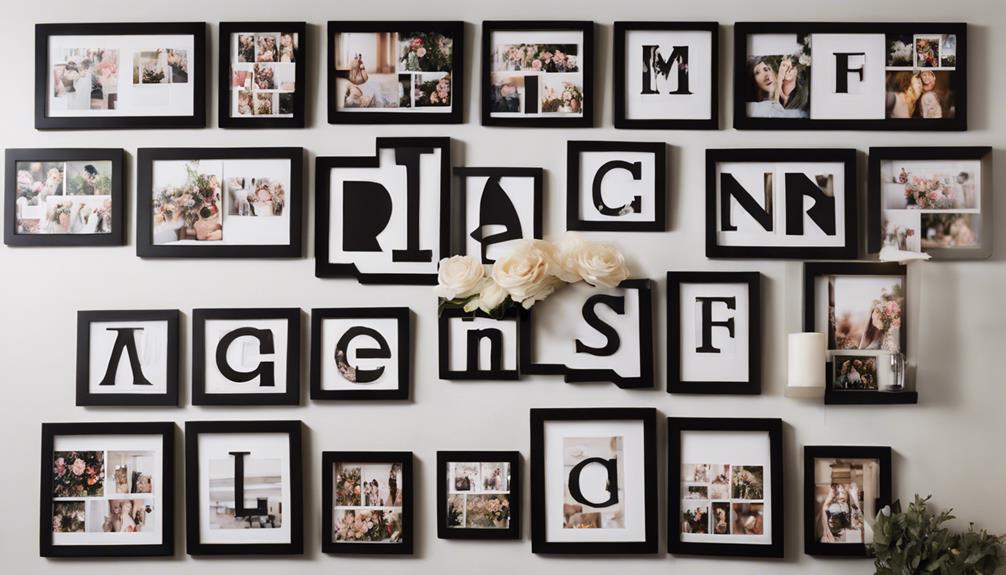 personalize space with letter decor