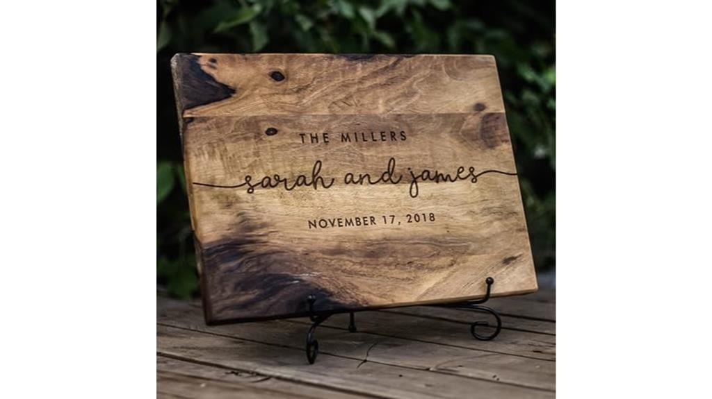 personalized walnut cutting boards