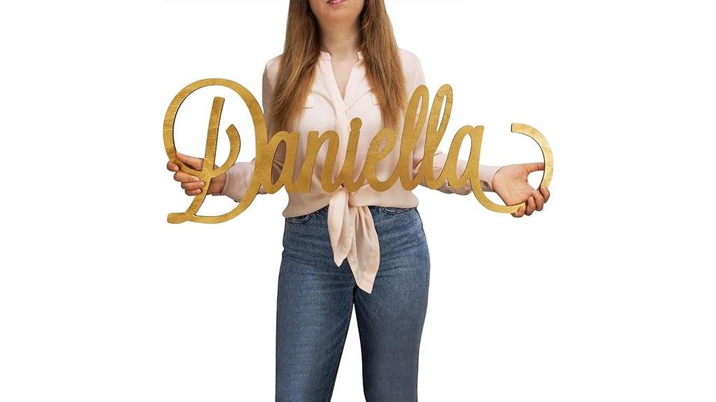 personalized wooden name sign