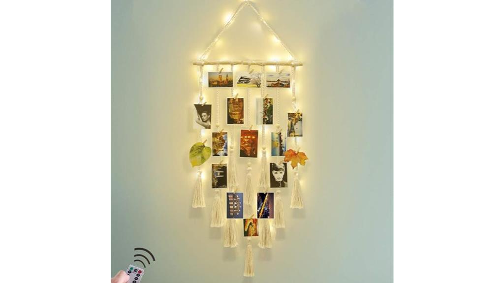 photo display with lights