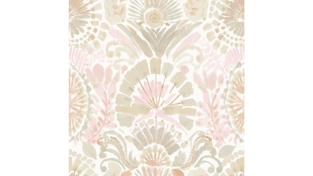 pink bohemia damask wallpaper