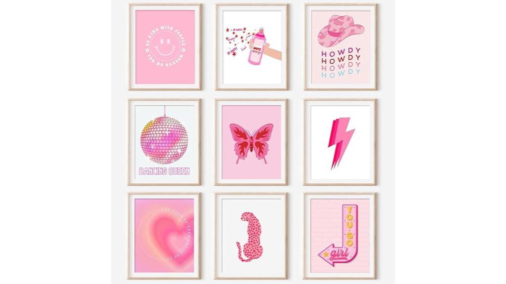 pink preppy room decor