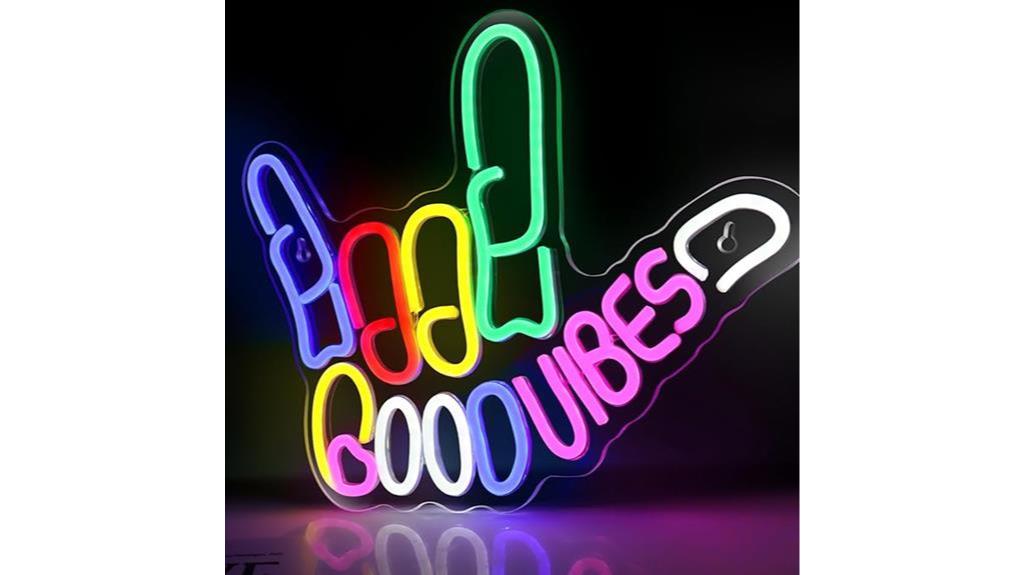 positive neon sign light