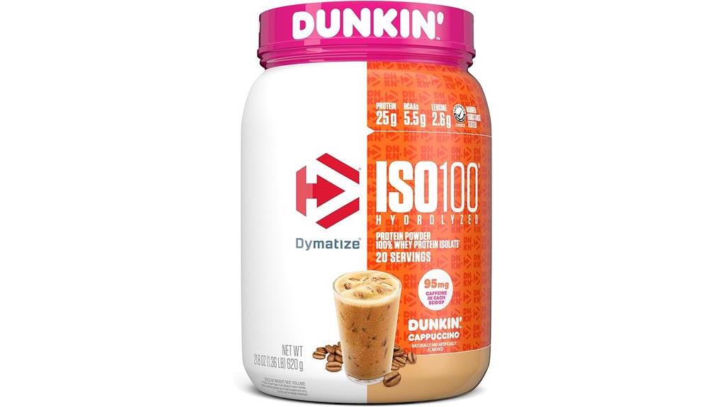 protein powder in cappuccino