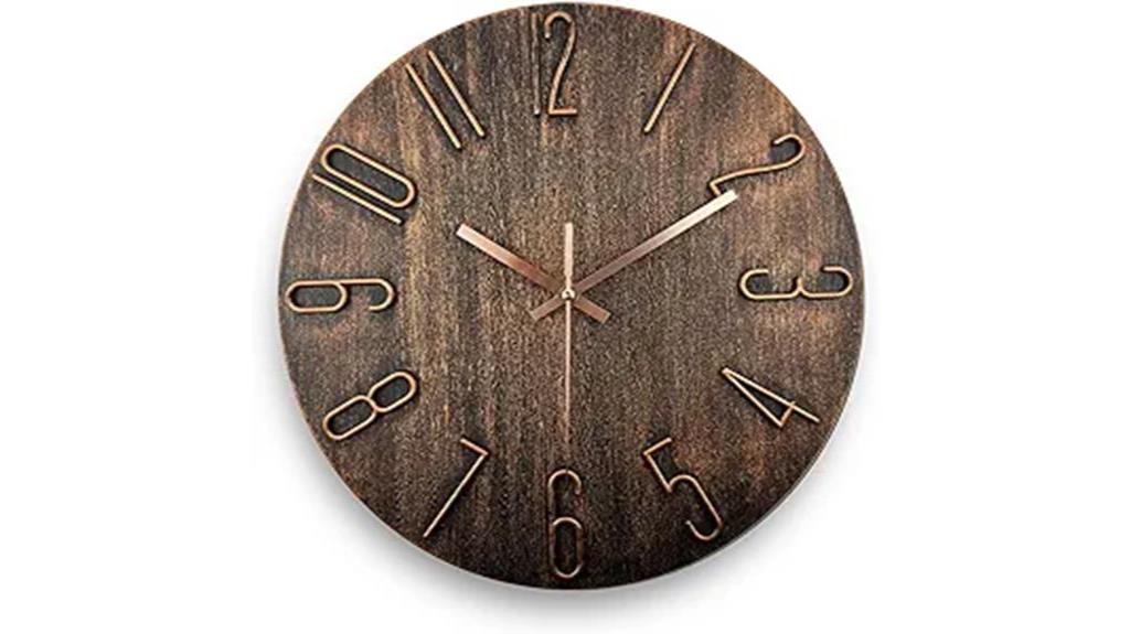 quiet 12 inch wall clock