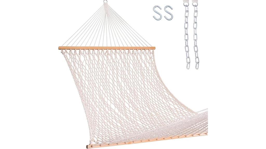 relaxing in a hammock