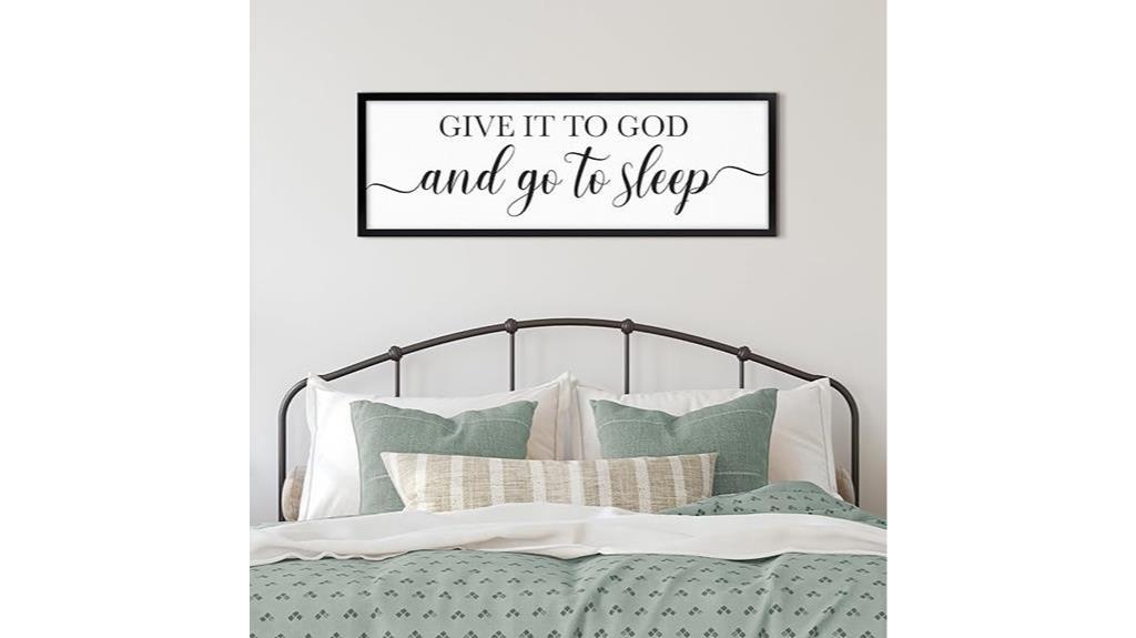 religious bedroom sign decor