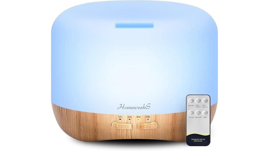 remote controlled essential oil diffuser