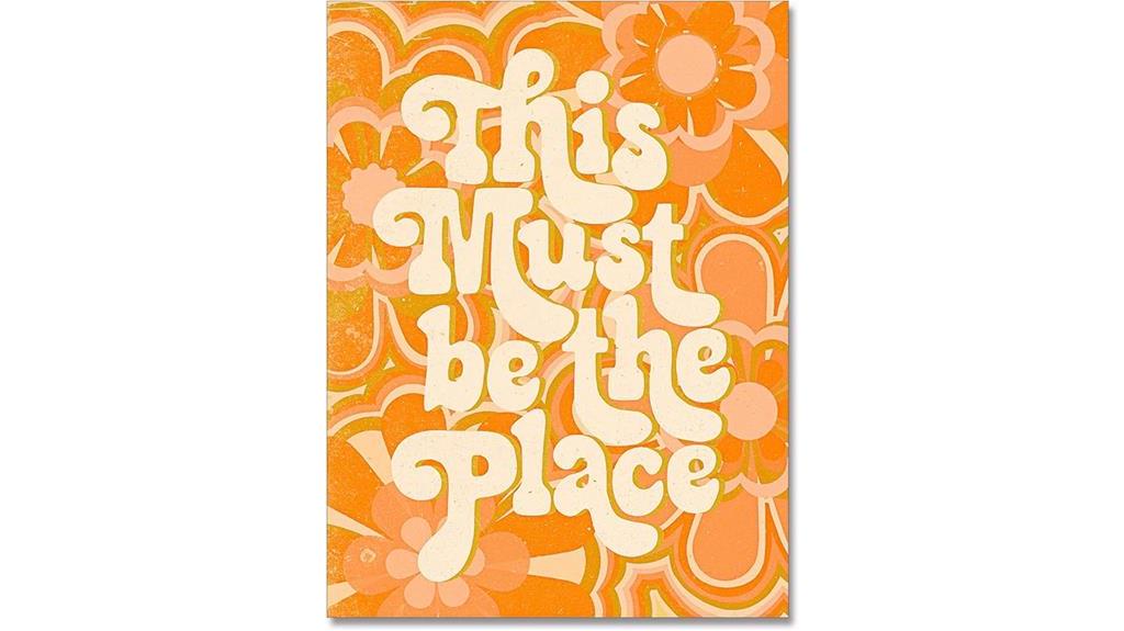 retro 70s wall art