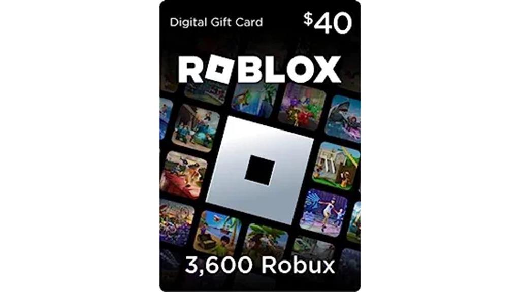 roblox gift code details