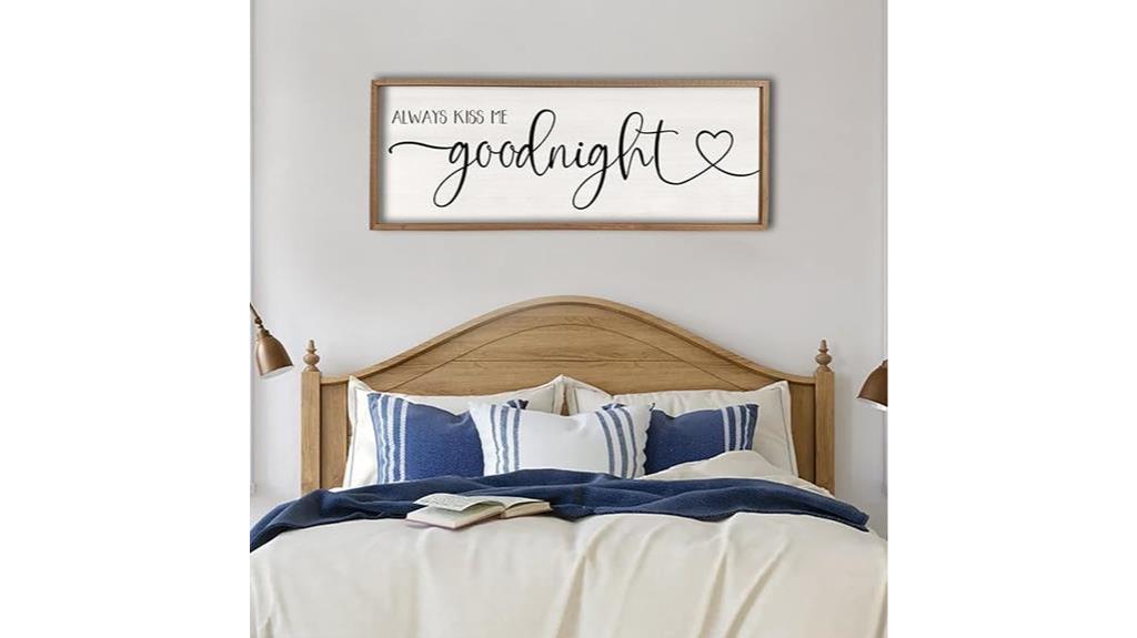 romantic bedroom wall sign
