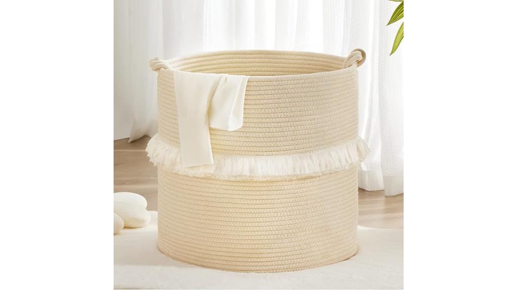 rope storage basket details