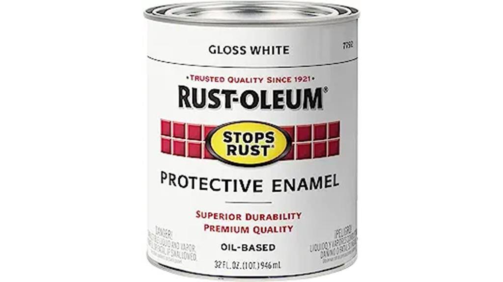 rust oleum gloss white paint