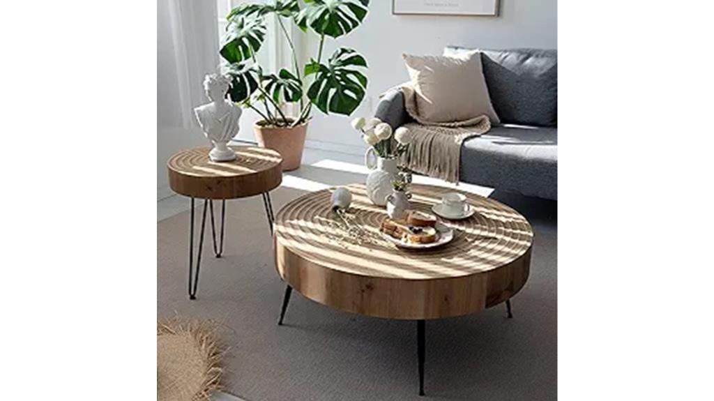 rustic boho style tables