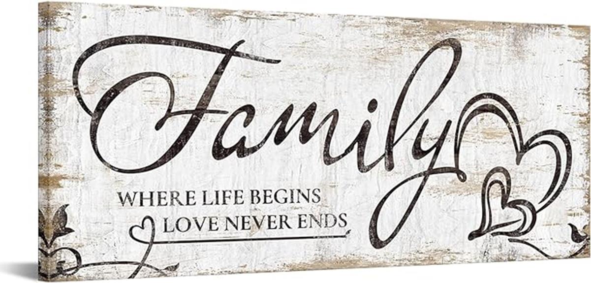 rustic family wall decor