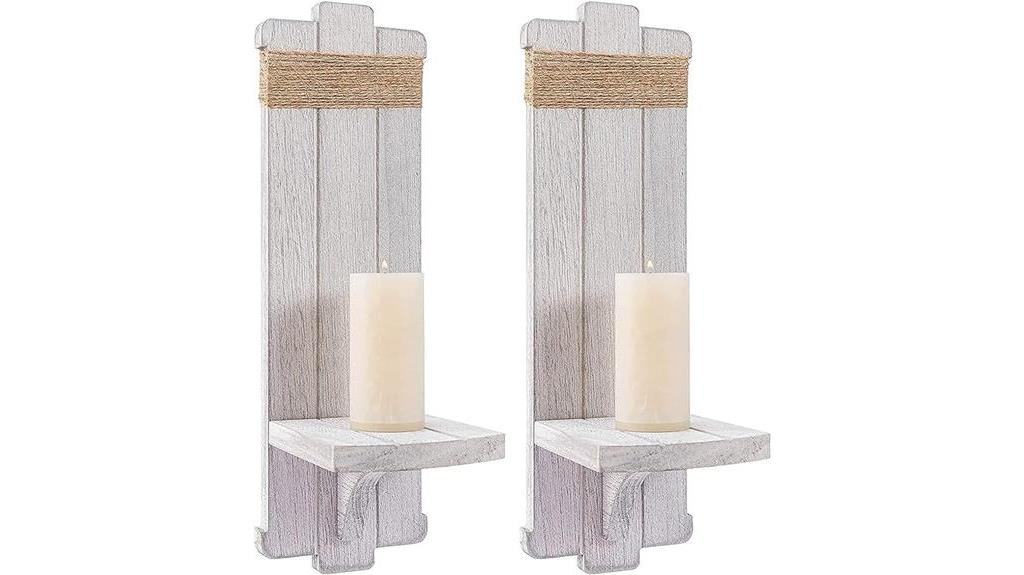 rustic farmhouse candle sconces