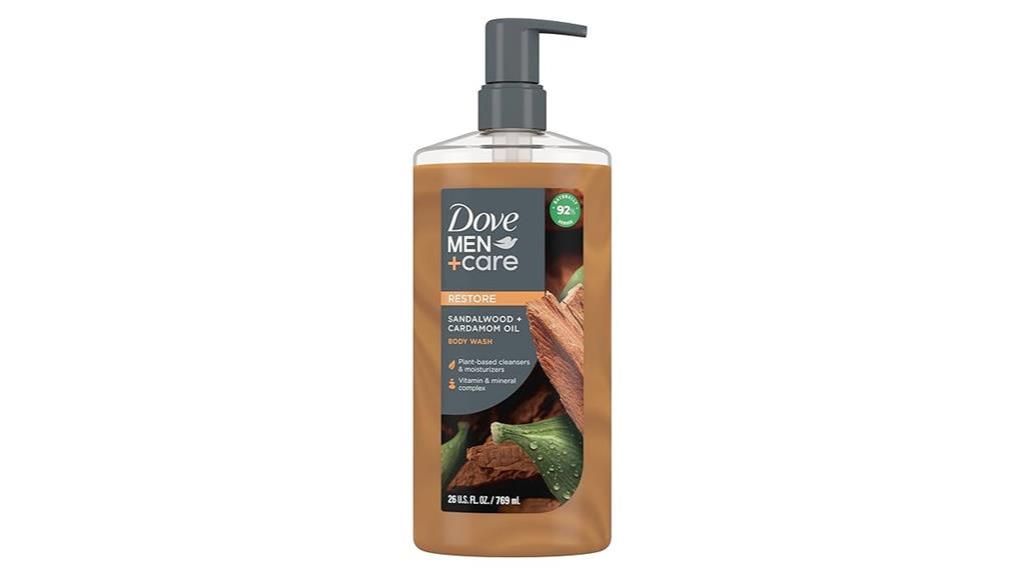 sandalwood and cardamom body wash