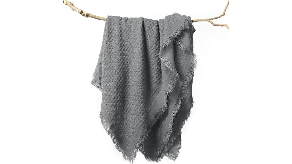 soft boho knit blanket