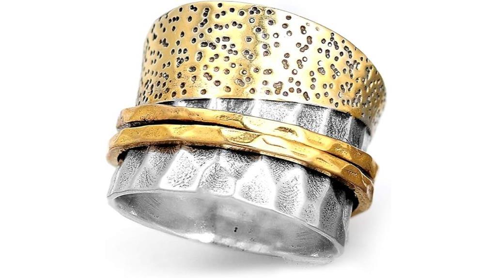 spinner ring with bohemian style