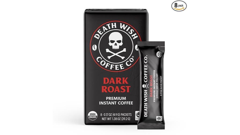 strong instant dark coffee