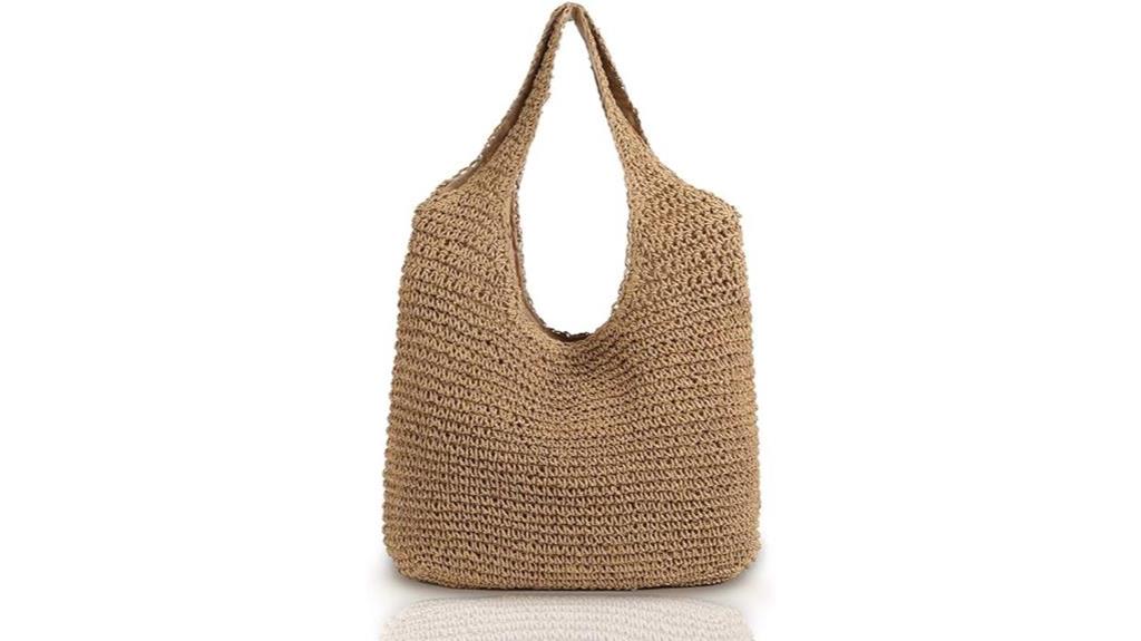 stylish and spacious straw bag