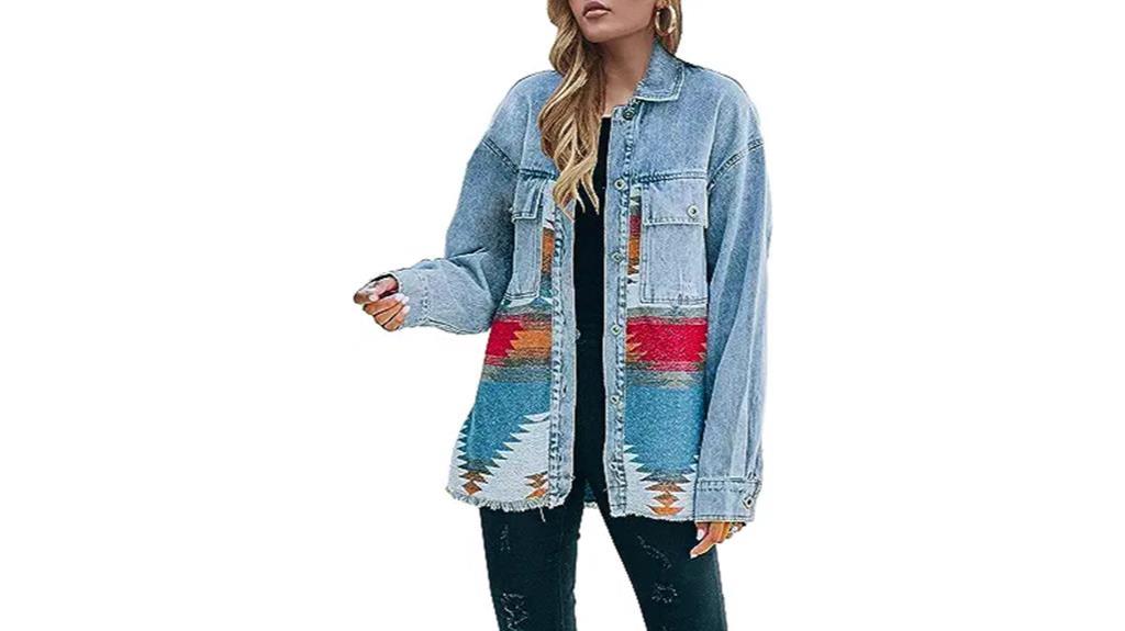 stylish aztec print jacket