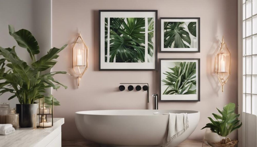 stylish bathroom wall decor