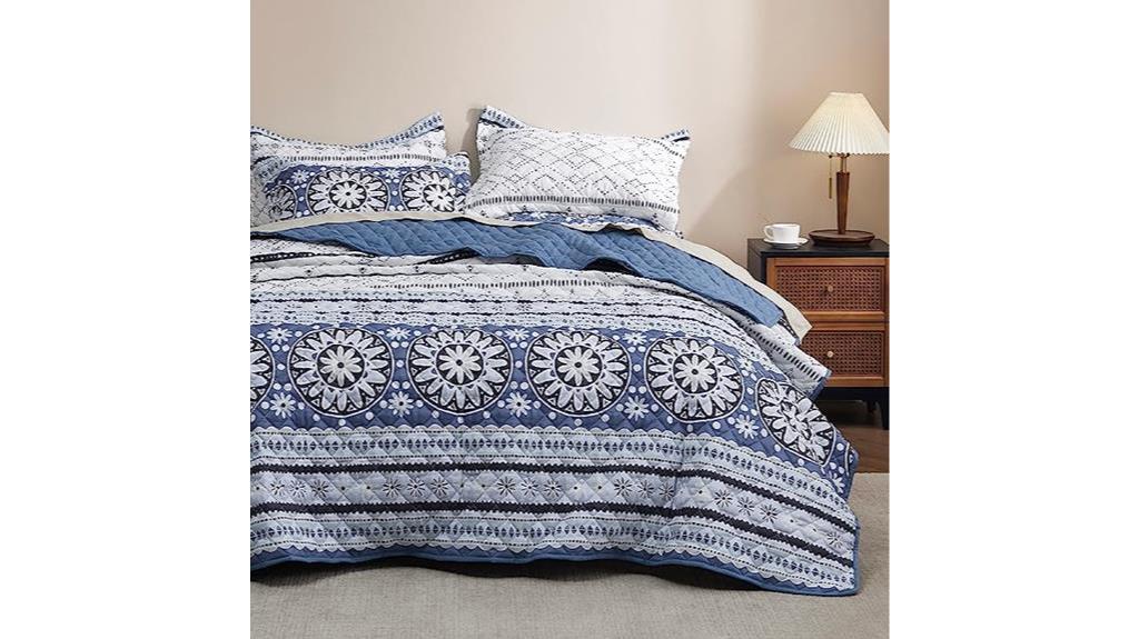 stylish boho quilt set