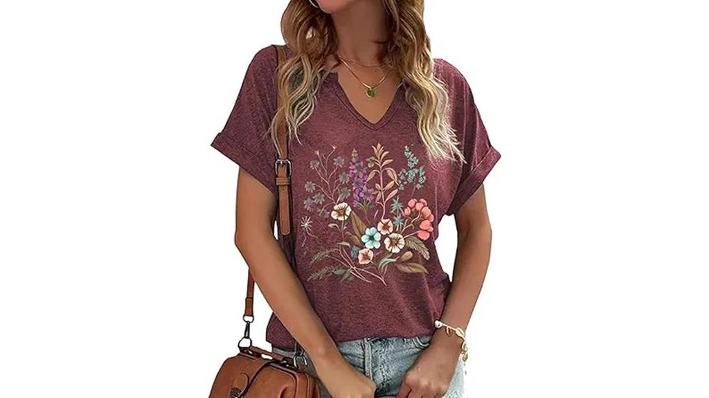 stylish floral print blouse