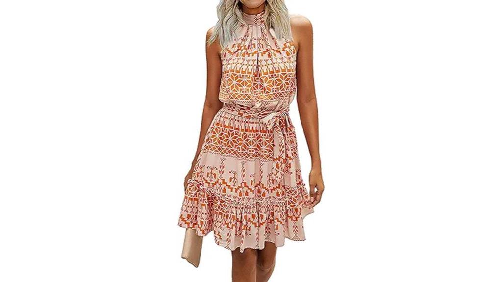 stylish halter neck dress