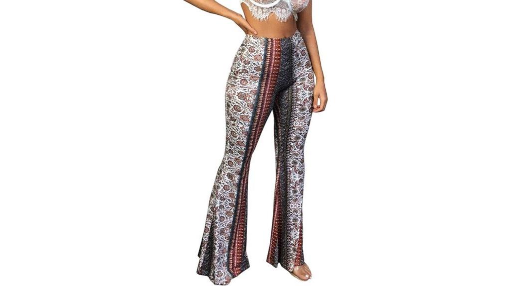 stylish high waisted flare leggings