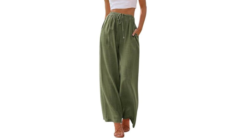 stylish linen palazzo pants