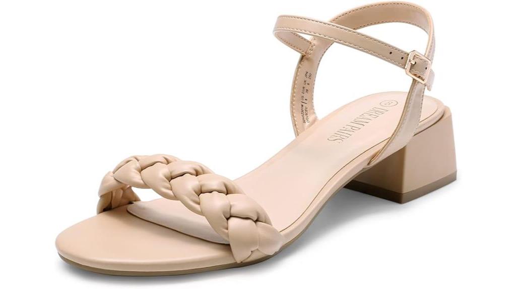 stylish low heel sandals