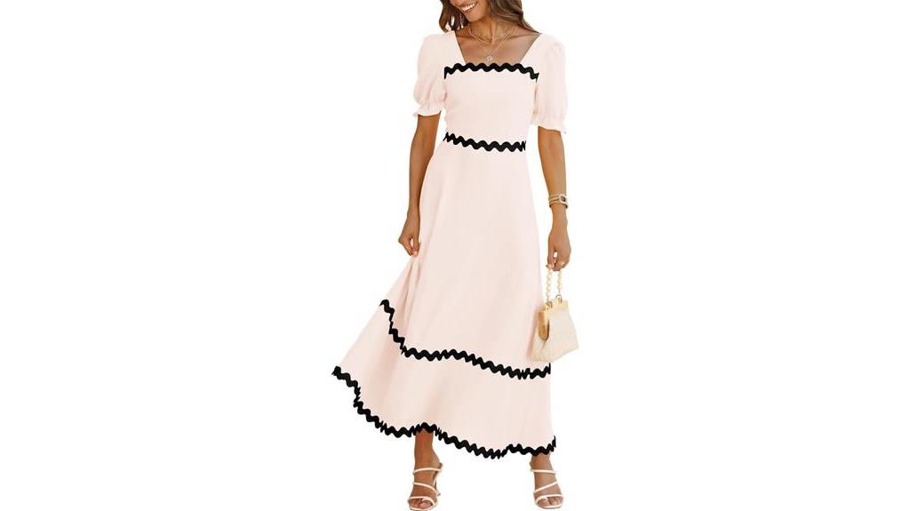 stylish puff sleeve dress