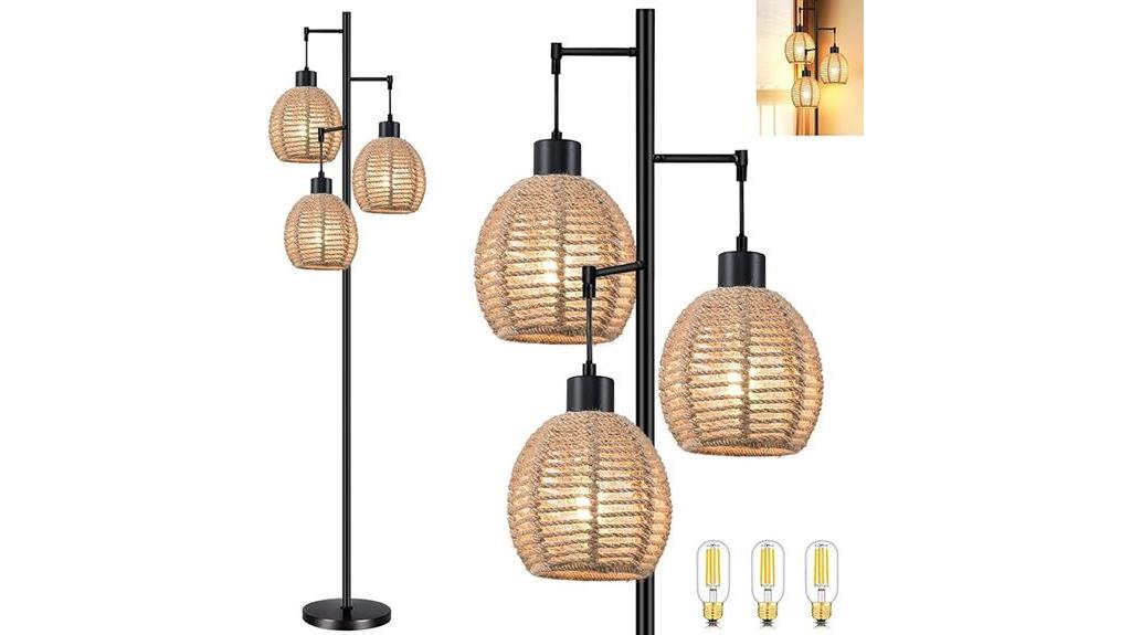 stylish rattan lamp design
