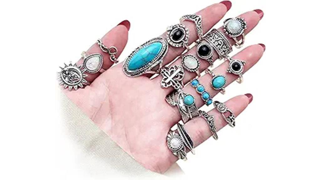 stylish silver knuckle rings