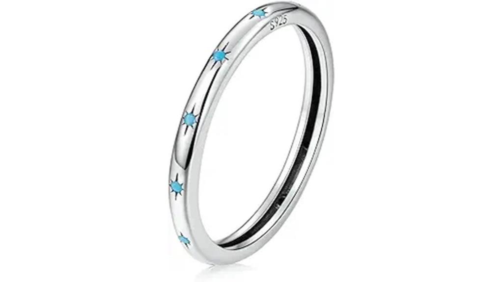 stylish turquoise rings selection